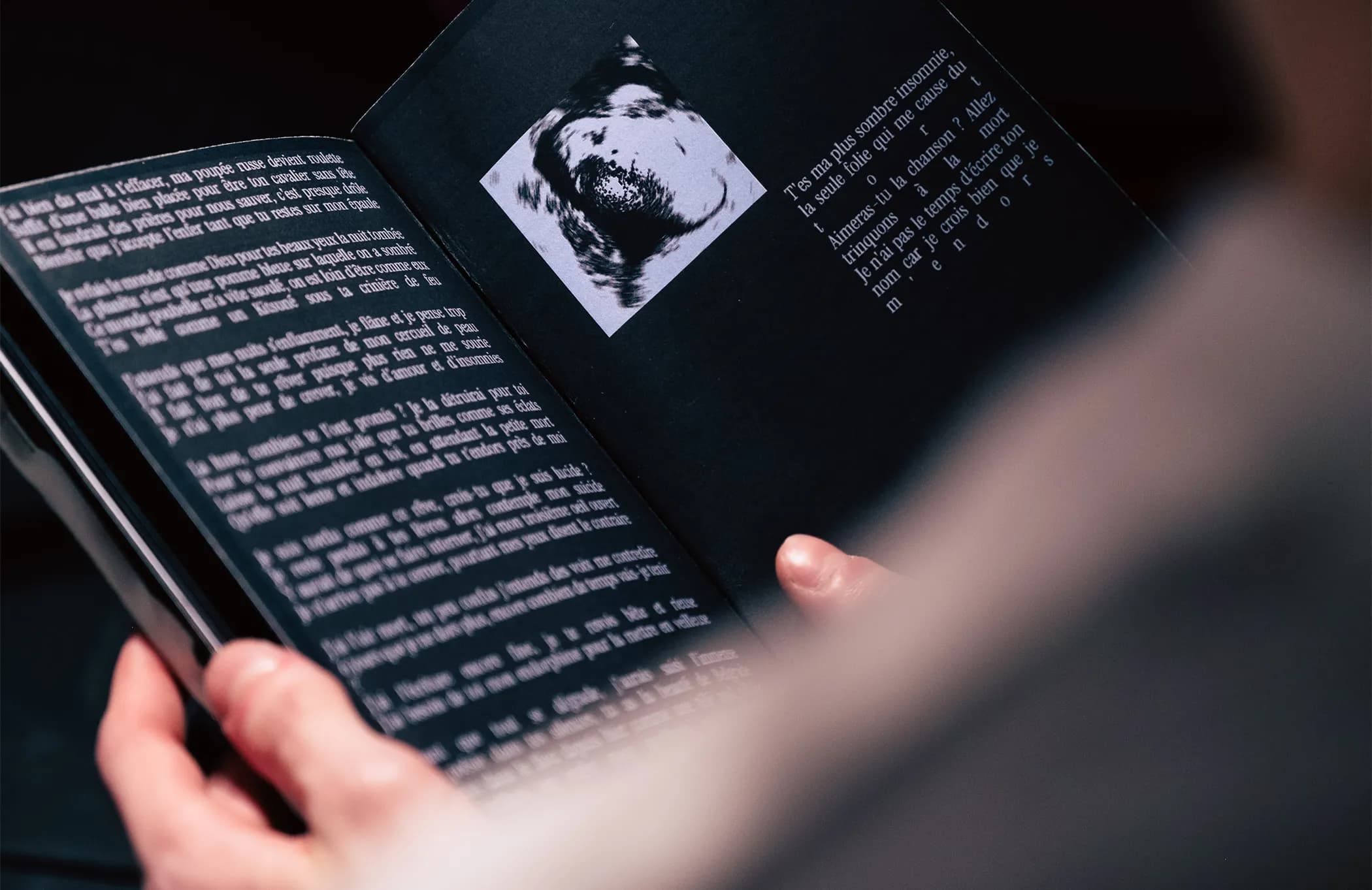 Cercueil de Peau — Texte et design