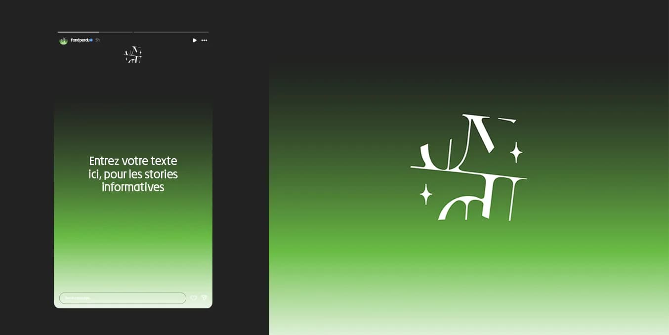 Stories et versions responsive de Fond Perdu