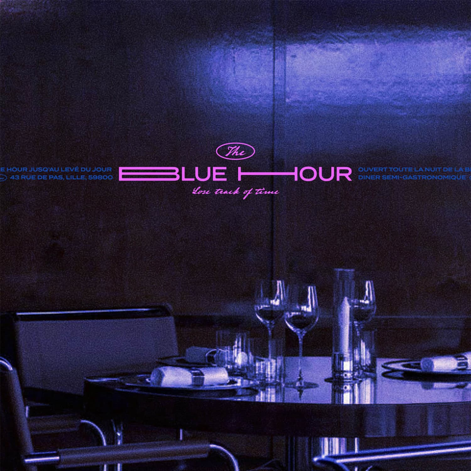 Blue Hour — identité visuelle d’un diner nocturne