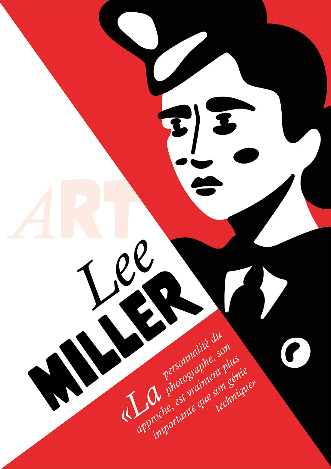 Affiche illustrée consacrée à Lee Miller